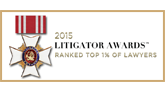 Litigator 2015 top 1% of lawyers award for Khorshidi Law Firm