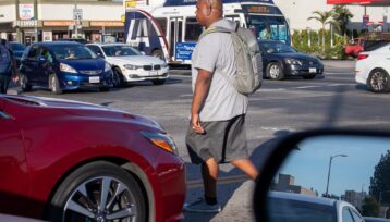 Los Angeles, CA – Pedestrian Injured in Crash at W 64th St & S Broadway