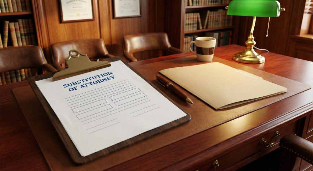 Changing a lawyer in a California personal injury case substitution of attorney