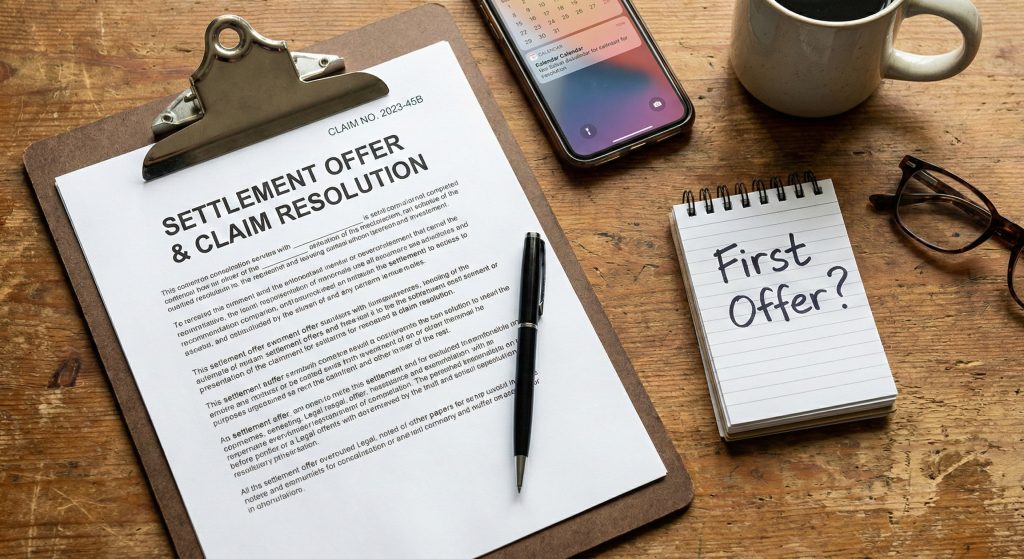 First settlement offer for a slip and fall claim and what it means