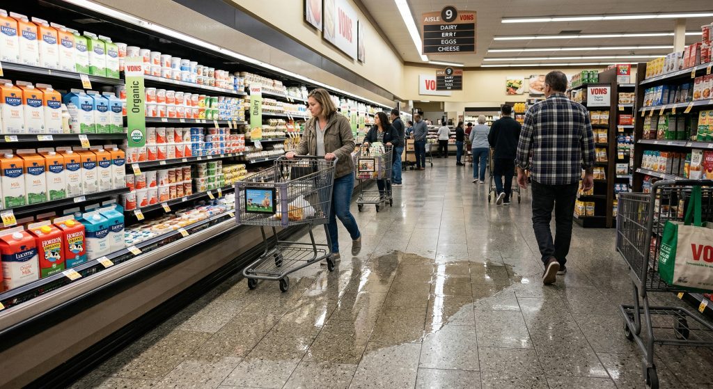 Wet floor at a Vons store slip and fall lawyer