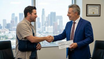 Client receiving compensation after slipping on a wet floor and getting injured