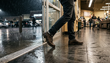 Entrance slip claim rainwater accident compensation California