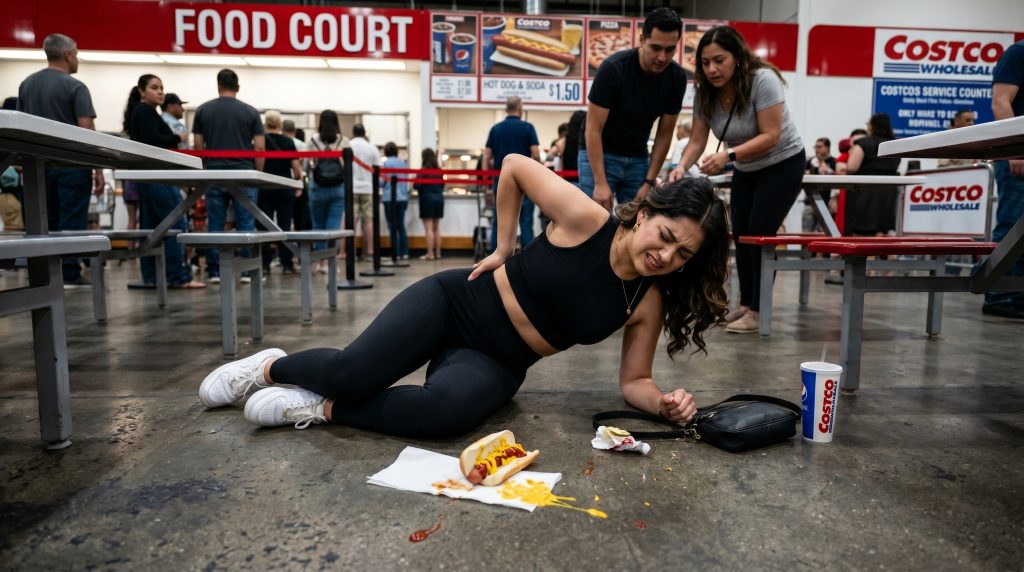 los angeles slip injury on the floor